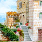 Sovana (GR) scorcio, acquerello, 13x18 cm.